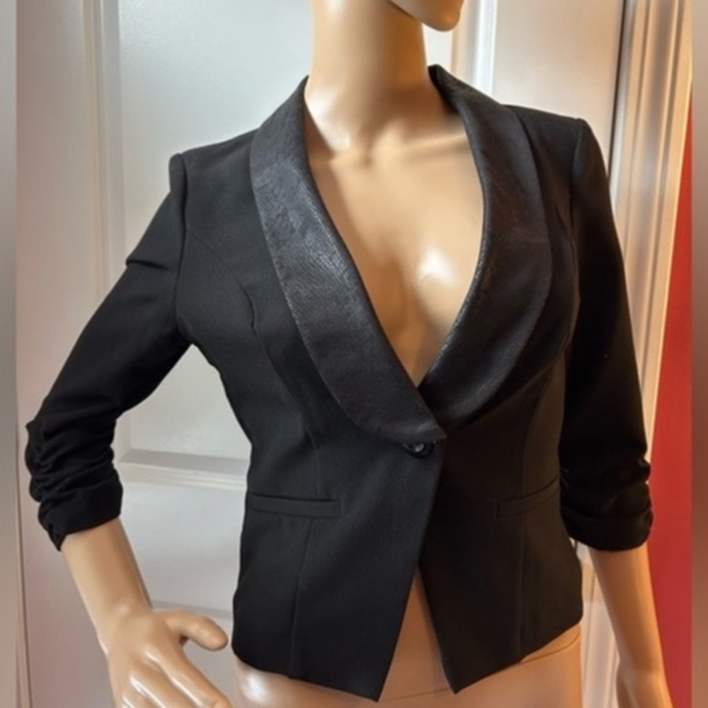 BCX Black Blazer Jacket Size Small